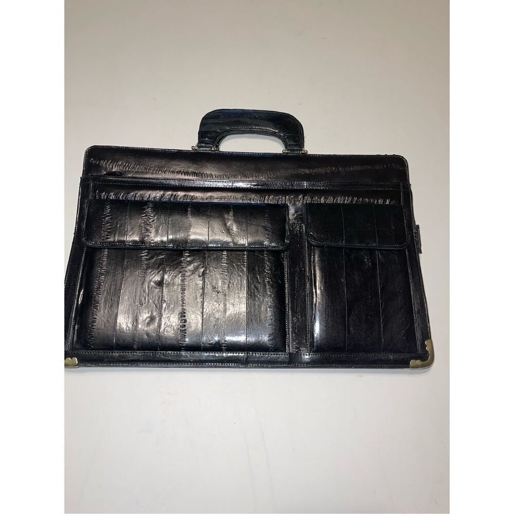 Black Eel Skin Briefcase